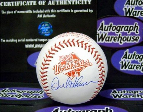 Orel Hershiser Autographed/Hand Signed 1988 World Series Baseball (Los Angeles Dodgers 1988 World Se