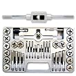 Professional-Grade 40-Piece High-Strength Steel Alloy Tap & Die Hexagon Set - Metric - M3 to M12