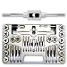 Professional-Grade 40-Piece High-Strength Steel Alloy Tap & Die Hexagon Set - Metric - M3 to M12