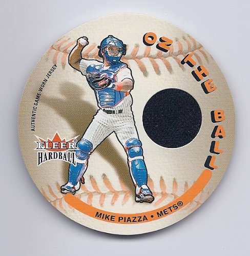 2003 Fleer Hardball On the Ball Game Used Jersey Mike Piazza New York Mets