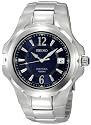 Seiko Men's Coutura Silver-Tone Blue Dial Watch #SGEE67