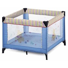 Hauck Dream 'n' Play Disney Panorama Pooh Square Travel Cot Playpen