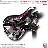 Abstract 02 Pink Skin fits Band Hero, Guitar Hero 5 & World Tour Guitars fo ....