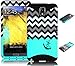 Galaxy Note 4 Case, Bastex Heavy Duty Hybrid Protective Case - Soft Teal Silicone Cover with Chevron Anchor Hard Design Shell Case for Samsung Galaxy Note 4