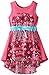 Sweet Heart Rose Little Girls' Knit with Printed Koshibo Panel Dress