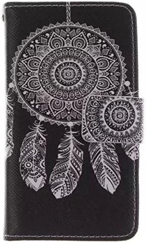 HNSPRING Colorful Patterns Premium TPU Flip Genuine Leather purses Cover protective Case for Microsoft Lumia 530