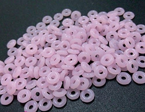 Pretty321 Kinds of Colors to Choose High Quality Soft Silicone Gel Spacer Clip Charm Stopper Beads - 2.5mm Inner Diameter - Fit 3mm Pandora Bracelet Bangle (200 PCS, VeryLightPink)