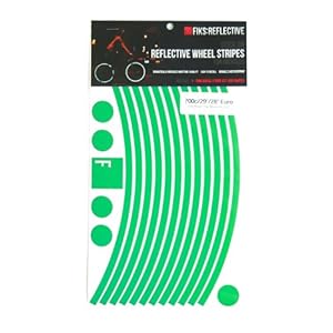 Fiks:Reflective Reflective Wheel Stripes (Green, 7mm Wide)