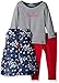 Nautica Baby Vest, Shirt and Double Knit Pant, Navy, 18 Months