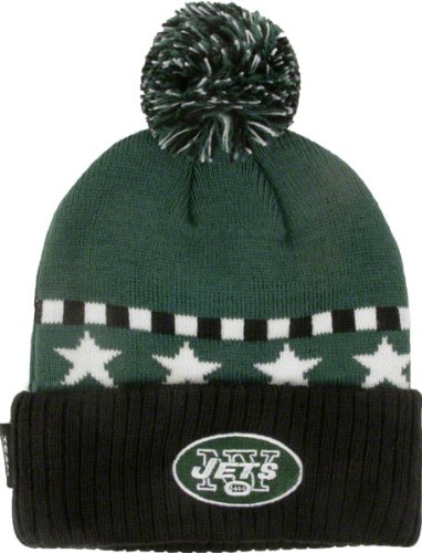 New York Jets Toddler Cuffed Knit Pom Hat