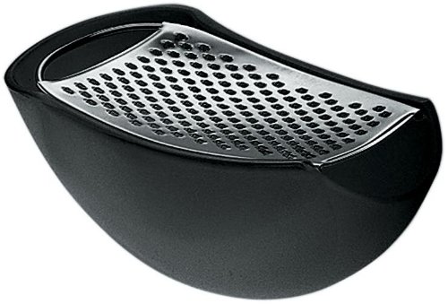 Alessi AARU01 B Parmenide, Reibe mit K&auml;sedose aus thermoplastischem Harz, schwarz und Edel Preisvergleich