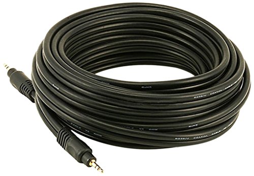 Monoprice 105581 25-Feet Premium Stereo Male to Stereo Male 22AWG Audio Cable - Black