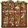 Nostalgische Weihnachtskommode: Zettelkalender. Der besondere Adventskalender f�r Erwachsene/24 eingesteckte Zettelchen, Gold-Glimmer