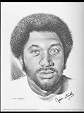 1974 Jim Bibby Texas Rangers Lithograph