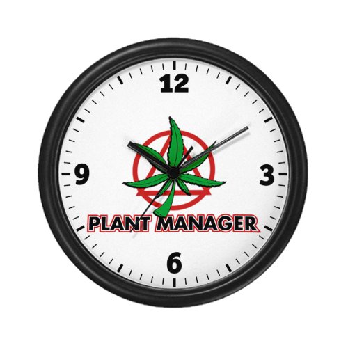 Wall Clock Marijuana Plant Manager