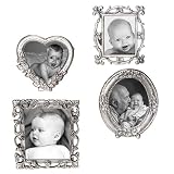 Assorted Mini Frames Set of 4 - Pewter (2x2.5)