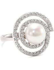 Bella Pearl Endless Cubic Zirconia Ring, Size 6