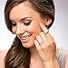 BERRICLE Sterling Silver Round Cubic Zirconia CZ Wedding Bridal Anniversary Half Eternity Band Ring