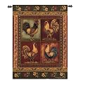 Mediterranean Rooster Grande Wall Tapestry