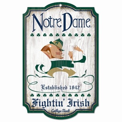 NCAA Notre Dame Fighting Irish 11-By-17 Wood Sign