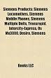 Siemens products: Transrapid, Intercity-Express, Siemens Velaro, Siemens Viaggio Light, Siemens S70, Osram Opto Semiconductors GmbH, Simatic S5 PLC, ... Siemens SD-100 and SD-160, Osram Sylvania