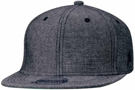 Original Chuck - Chambray Flat Bill Snapback Cap - 26723 - One Size - Black