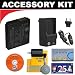 Deluxe DB ROTH Accessory Kit With Spare CGA-S008 Battery + Charger For The Panasonic Lumix DMC-FS3 DMC-FS5 DMC-FS20 Digital Cameras