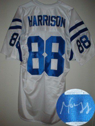 Marvin Harrison Autographed/Hand Signed Custom White Jersey