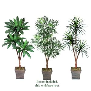 Three 6 Triple Head Artificial Trees