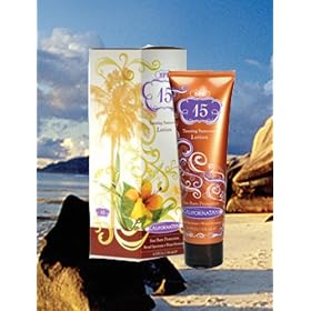 SPF 15 Tanning Sunscreen Lotion by California Tan Sun Burn Protection, Water Resistant, 4.5 oz