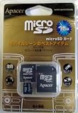Apacer microSD 1GB SD/miniSD変換アダプター付属