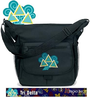Tri Delta Dolphin Design Diaper Bag Official NCAA College Logo Deluxe Tri Delta - Baby Bag - BEST Baby Shower GIFT for New Dad, Father or New Mom Mother GIFTS