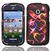 For SamsungGalaxy Centura S738C Hard Design Cover Case Colorful Hearts Accessory