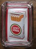 Image Lucky Strike Cigarettes Glass Ashtray , Change or Candle Tray NEW in BOX