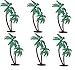 Oasis Supply Twin Coconut Palm Trees Cake Decorating Pick, 4-Inch, 12-Pack