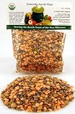 Certified Organic Crunchy Lentil Fest Sprouting Seed Mix: 1/2 Lb. (8 Oz.) of Crunchy Lentil Seed Mix: Green Lentils, Red Lentils & French Lentils, for Sprouts, Soup, Hydroponics, Gardening, Food Storage, Salads & More. They Make a Zesty Snack, Colorful Lentil Soup or a Great Addition to Sprout Salads. One of Our Most Popular Seed Mixes! Growing Sprouts Is Healthy & Fun.