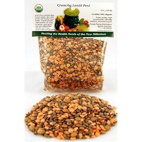 Certified Organic Crunchy Lentil Fest Sprouting Seed Mix: 1/2 Lb. (8 Oz.) of Crunchy Lentil Seed Mix: Green Lentils, Red Lentils & French Lentils, for Sprouts, Soup, Hydroponics, Gardening, Food Storage, Salads & More. They Make a Zesty Snack, Colorful Lentil Soup or a Great Addition to Sprout Salads. One of Our Most Popular Seed Mixes! Growing Sprouts Is Healthy & Fun.