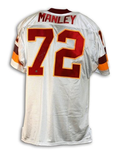 Dexter Manley Autographed/Hand Signed Washington Redskins White Throwback Jersey