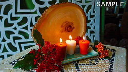 Fai Votive 9-pc Scented Candle Gift Set in Mulberry Paper Mache Box - Spa Set: With Desert Aloe, Jasmine, Green Tea