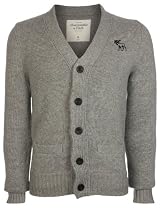 Abercrombie & Fitch Mens Cardigan Grey