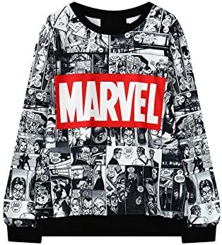One-stop Shopping Women's Comic Marvel Sweatshirt Print Hoodie L