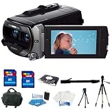 Sony HDR-TD10 High Definition 3D Handycam Camcorder with 10x Optical Zoom (Dark Gray) + 32GB Camcorder Accessory Kit