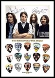 The Beatles Gold Edition Guitar Pick Display With 15 Guitar Picks A4 Size