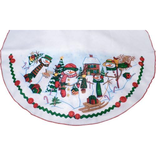 snowman-1 christmas tree skirt