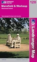 Mansfield and Worksop, Sherwood Forest (OS Landranger Map Series)