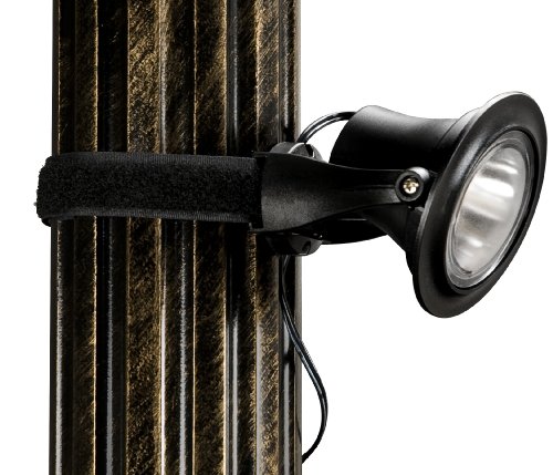 Paradise GL23143 Plastic Solar Gazebo Light with Remote Solar Panel, 4-Pack, Black