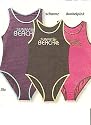 KINDER SPORT BADEANZUG SCHWARZ + NEON GRÜN AUFDRUCK: SUNNY BEACH 152 158 NEU 72d