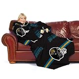 BSS - Jacksonville Jaguars NFL Adult Stripes" Huddler Throw Blanket with Sleeves"