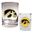 Iowa Hawkeyes NCAA Rocks Glass And Shot Glass Set by Great American Products