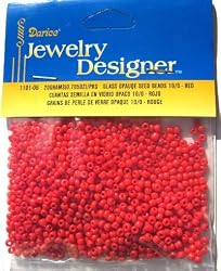 10/0 Rocaille Seed Beads, Red